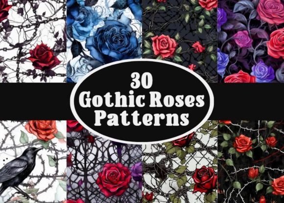 30 Gothic Rose Patterns: A Designer’s Guide to Dark Elegance and Creative Expression
