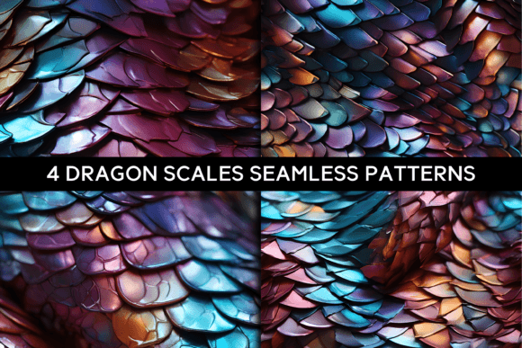 4 Dragon Scales Seamless Patterns: A Creative Revolution in Digital Design