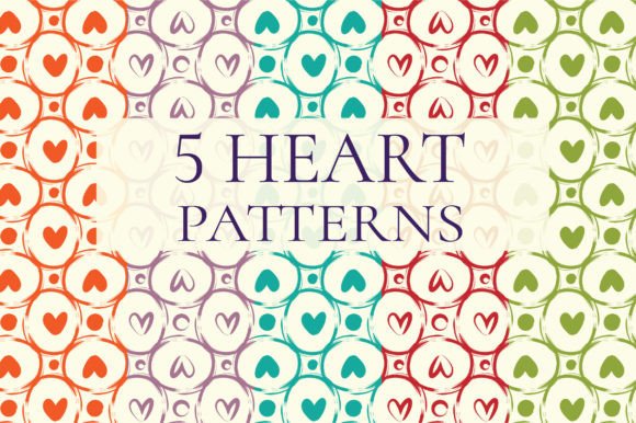5 Heart Patterns: A Versatile Design Element for Creative Projects