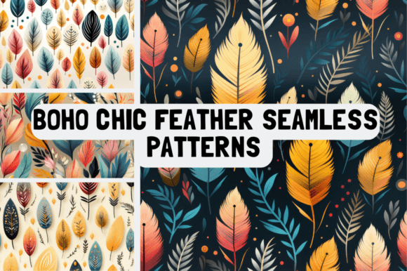 Boho Chic Feather Seamless Patterns: A Timeless Design Trend for Modern Spaces
