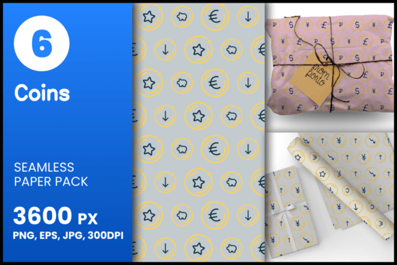 Coins Seamless Patterns: A Versatile Resource for Creative Projects