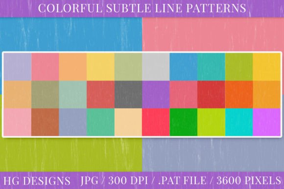 Colorful Subtle Lines Seamless Patterns for Creative Design