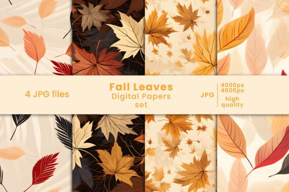 Embrace the Warmth of Autumn with Fall Leaves Digital Papers and Patterns