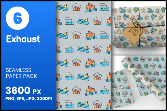 Exhaust Seamless Patterns for Creative Projects