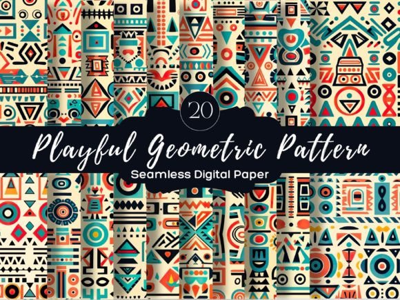 Exploring the World of Playful Geometry Patterns Seamless