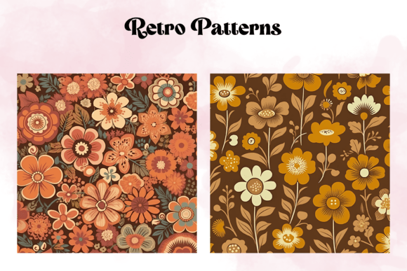 Floral Retro Patterns: Strategic Use for Creative and Commercial Projects