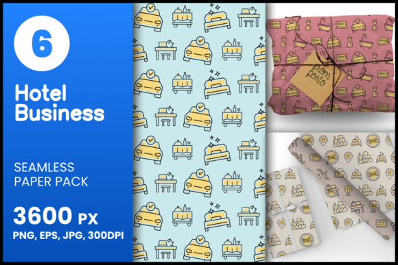 Hotel Business Seamless Patterns