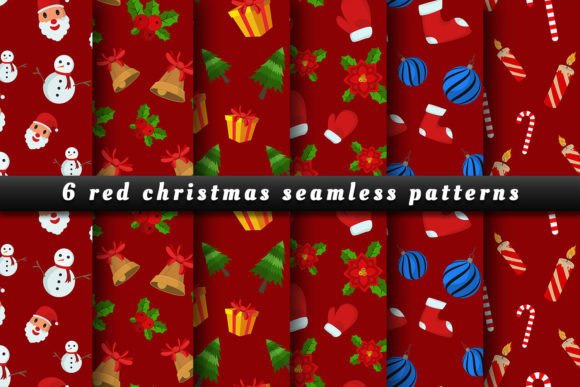 Infuse Your Festive Designs with Warmth Using Red Christmas Seamless Patterns