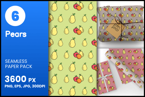 Pears Seamless Patterns: A Versatile Resource for Creative Projects