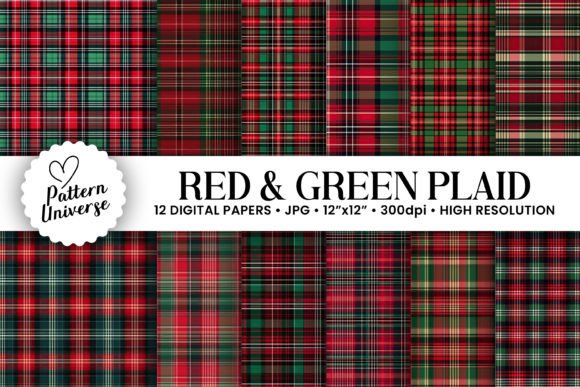Red Green Plaid Seamless Patterns: A Versatile Design Asset for Modern Creators and Businesses