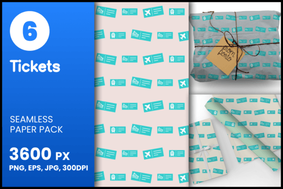 Tickets Seamless Patterns: A Versatile Resource for Creative Projects