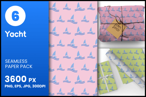 Yacht Seamless Patterns